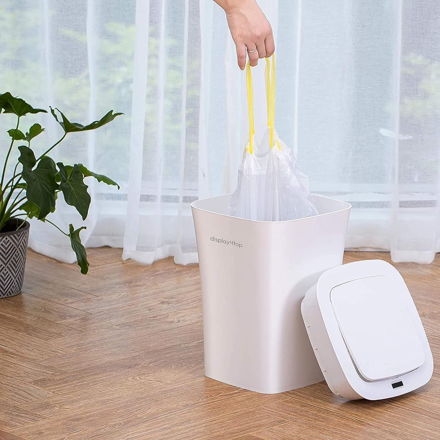 10L Automatic Sensor Bathroom Bin Touchless Waterproof White