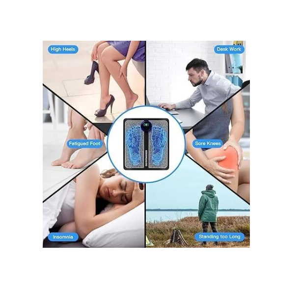 Restural EMS Foot Massager for Foot Drop & Plantar Pain Relief at Home