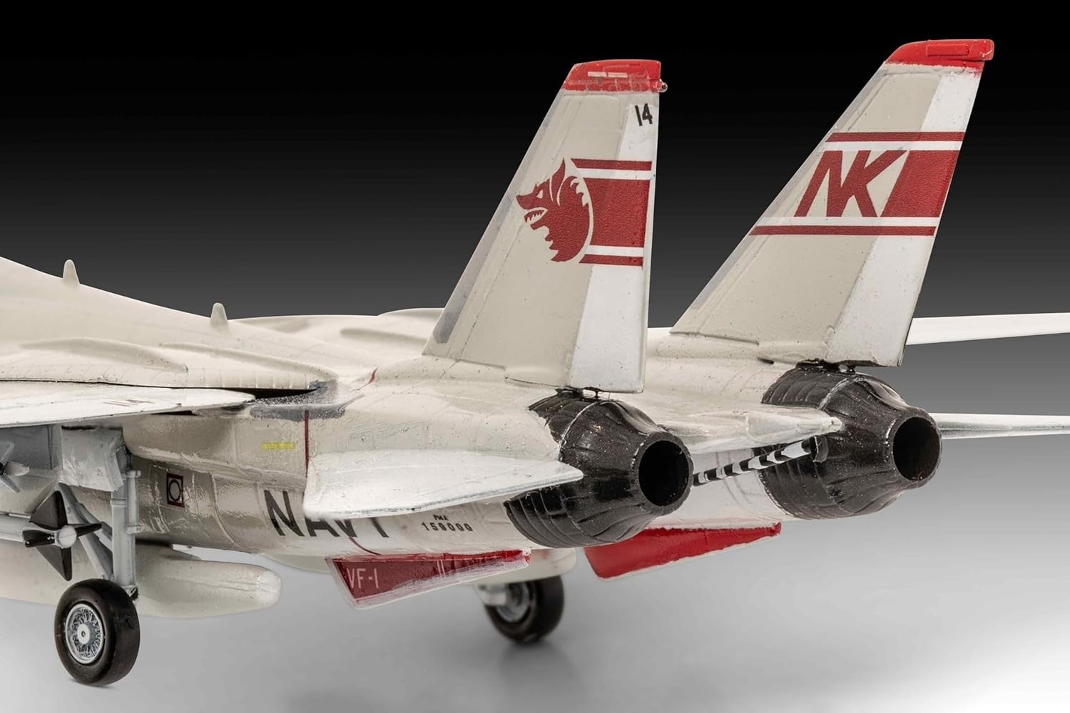 1:144 F-14A Tomcat Fighter Jet Model Kit | Unpainted Plastic | Detailed Build