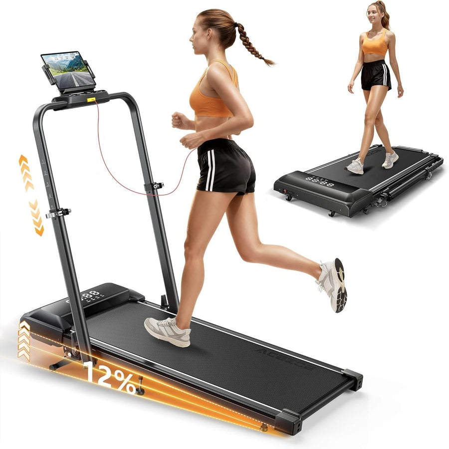 Under Desk Treadmill 2.5HP Home Walking Running Pad 9% Incline LED Display.