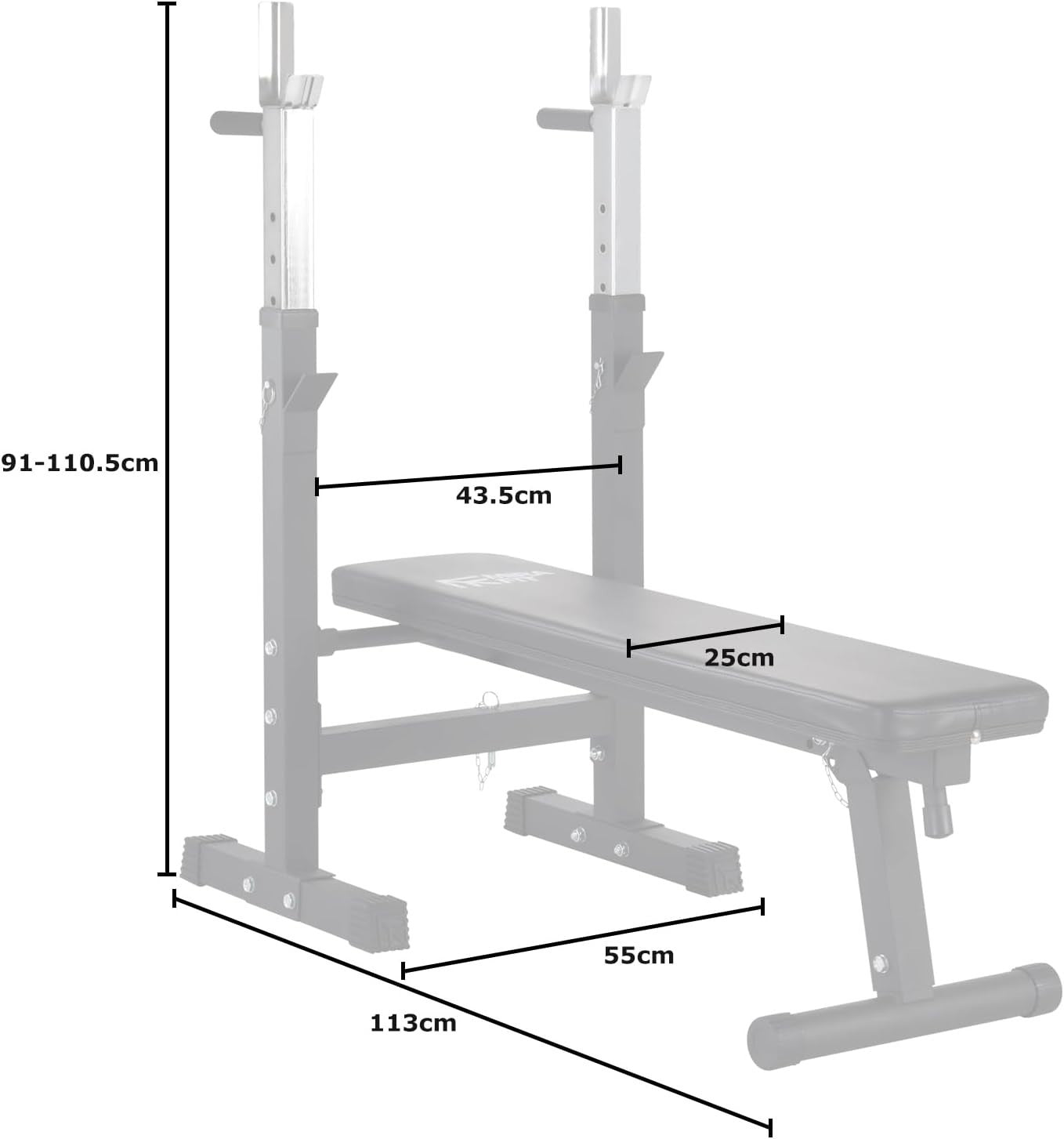 Adjustable Folding Weight Bench with Dip Station 660lb Home Gym