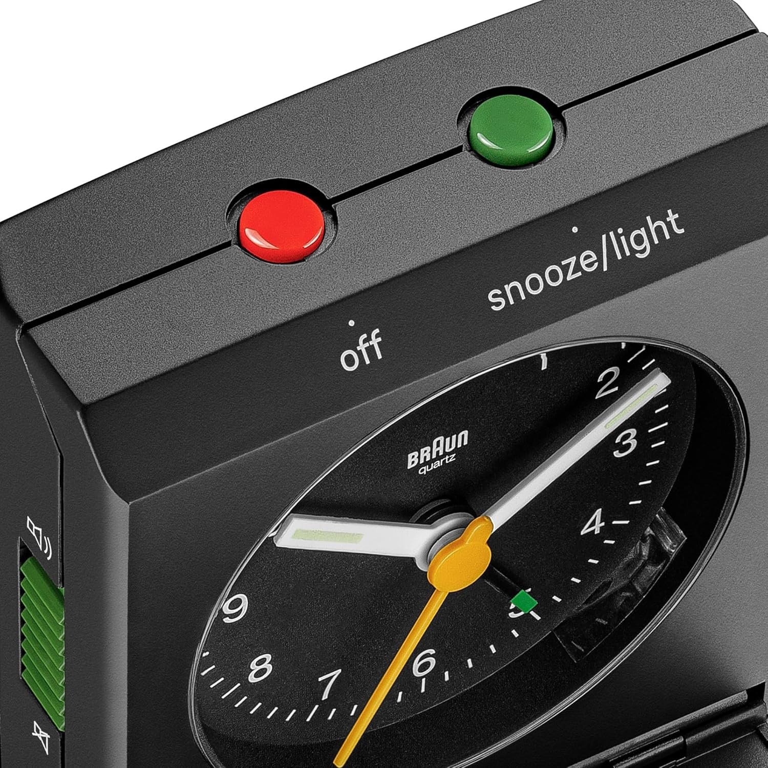 Analogue Travel Alarm Clock Quartz Silent Movement Snooze Light Foldable