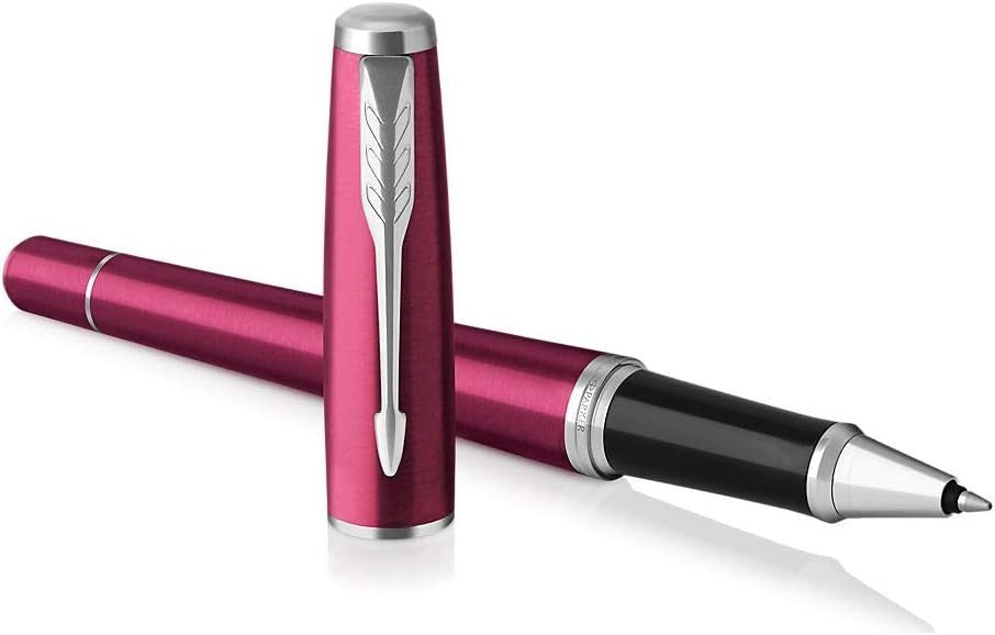 Luxury Vibrant Magenta Rollerball Pen – Fine Tip, Ergonomic, Gift Box