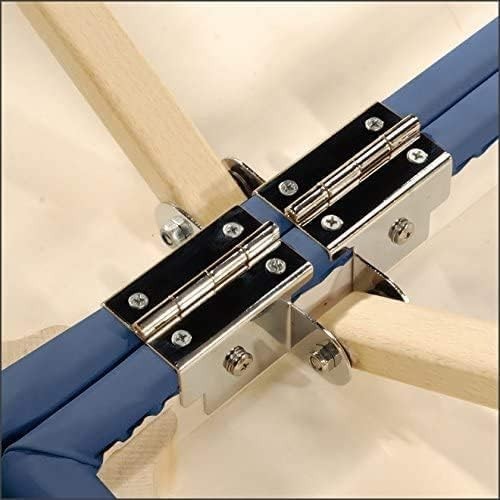 70cm Extra Wide Portable Massage Table Folding Spa Bed Memory Foam Blue