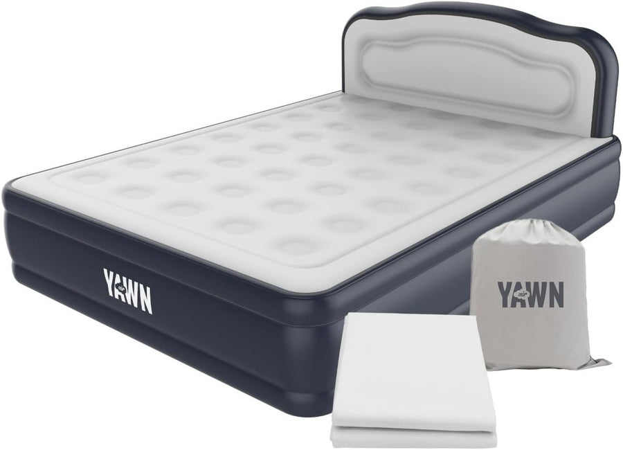 King Size Self Inflating Air Bed Built In Electric Pump Luxury Guest Mattress