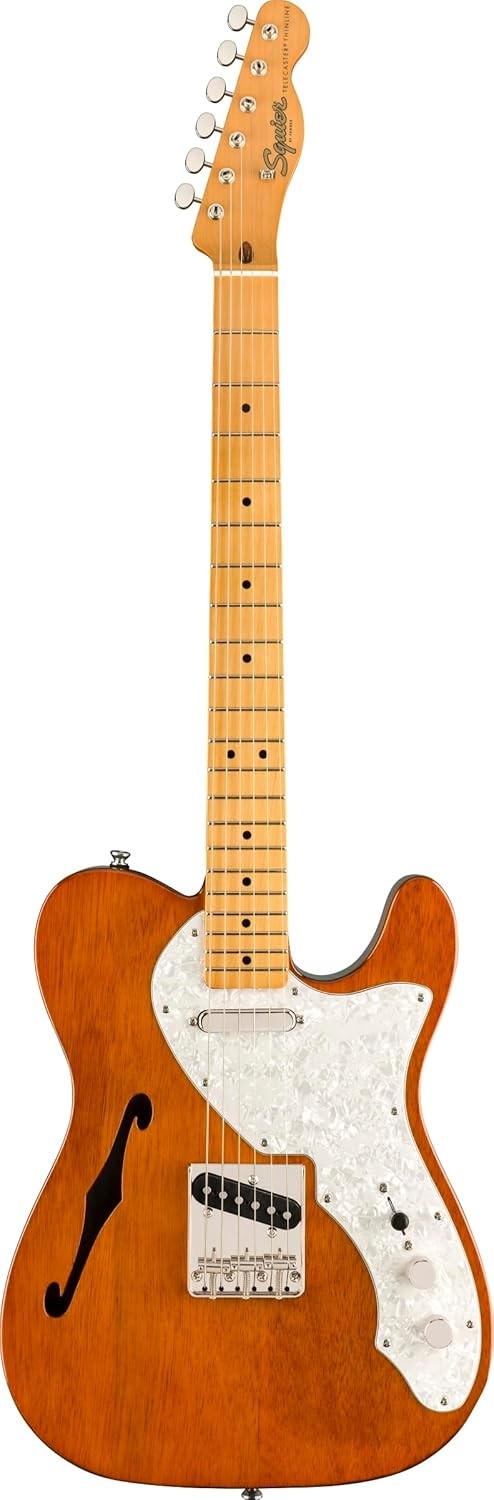60s Thinline Semi Hollow Electric Guitar Natural Maple Neck