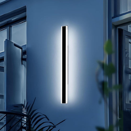 Modern 120cm Outdoor LED Wall Light, Cool White, Waterproof Garden Sconce