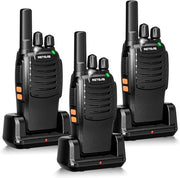 Walkie Talkies 3 Pack Long Range PMR446 USB-C VOX Flashlight Radio