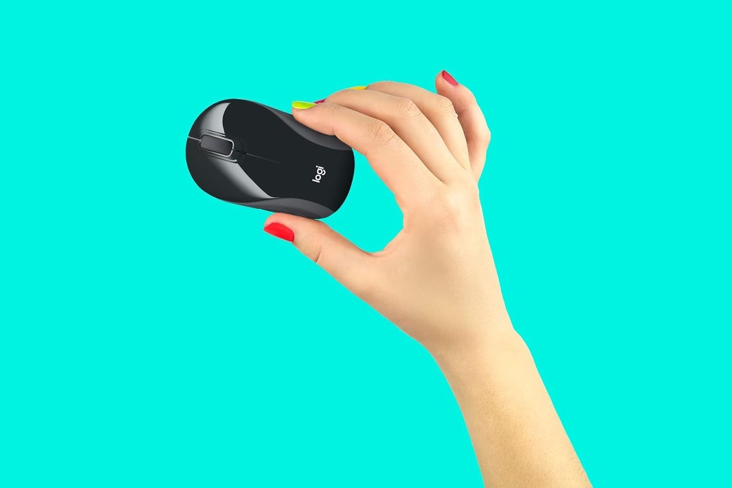 Mini Wireless Mouse USB Portable Pocket Laptop Travel Black