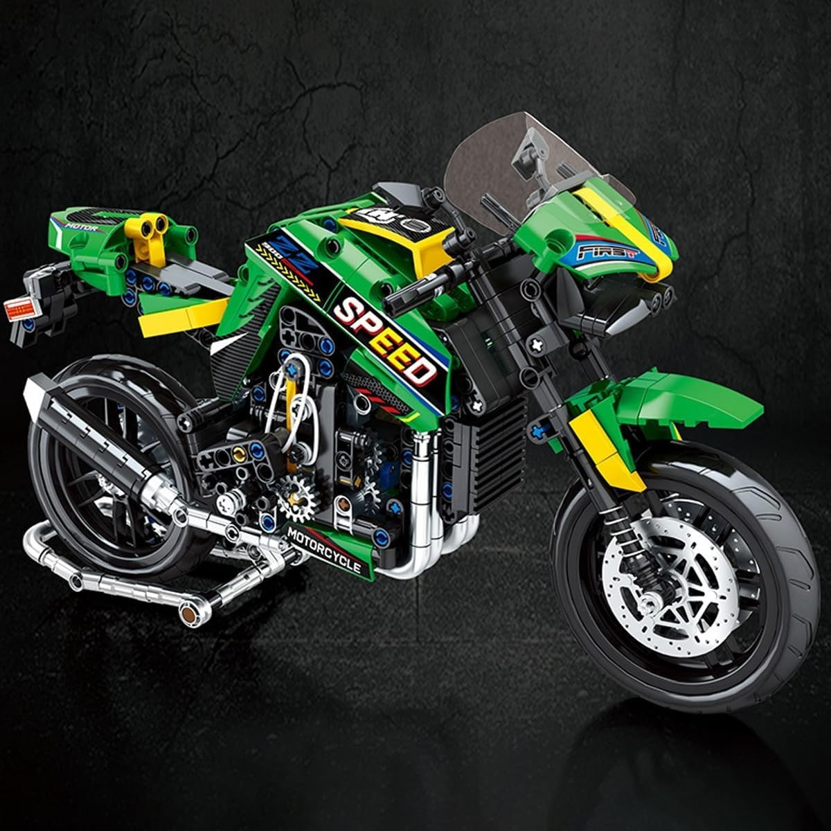 776Pcs Motorcycle Building Kit Model for Kids & Adults - Realistic & Non-Toxic
