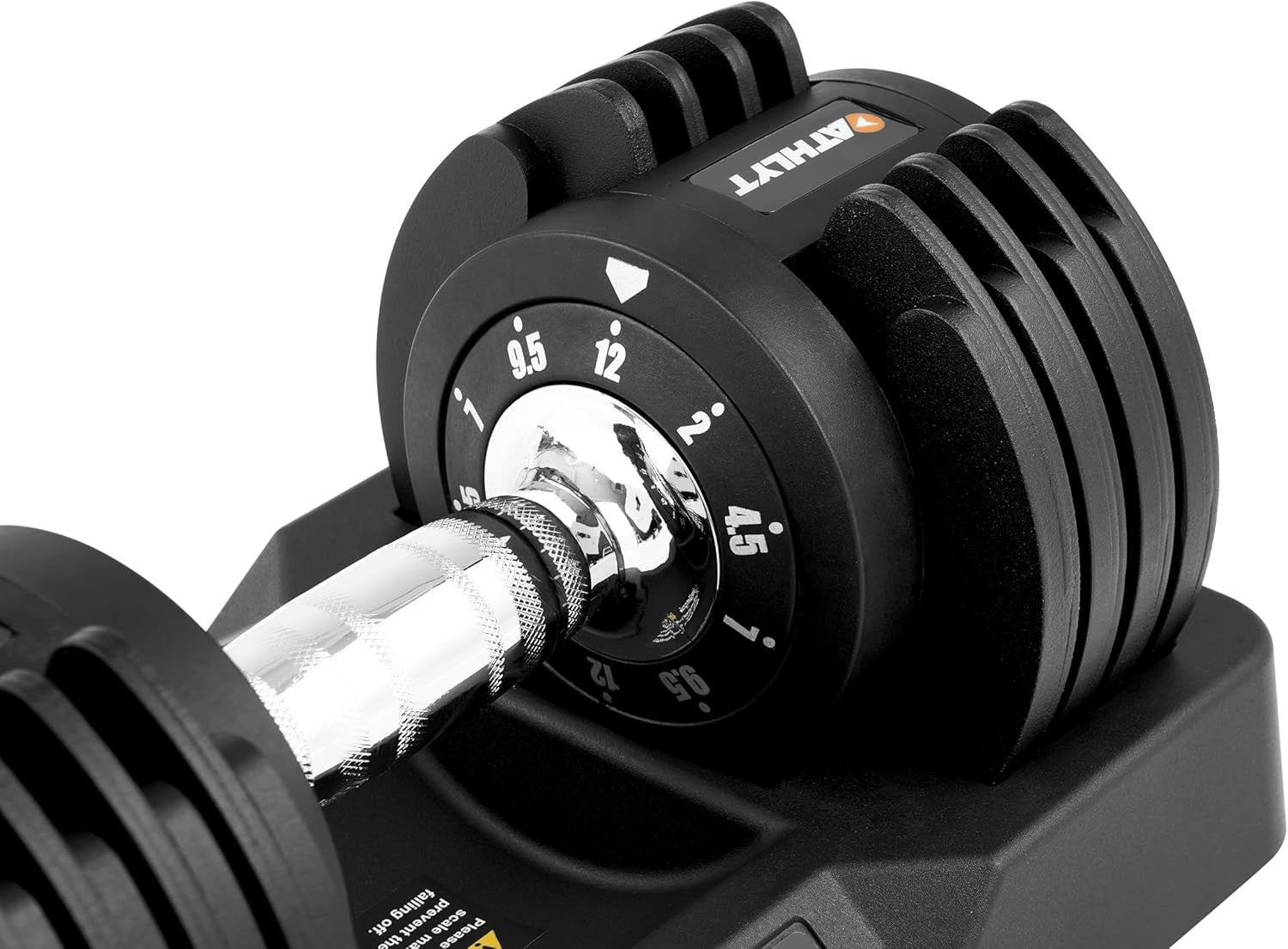 Adjustable Dumbbell 12KG Quick Twist 5 Weights Space-Saving Home Gym