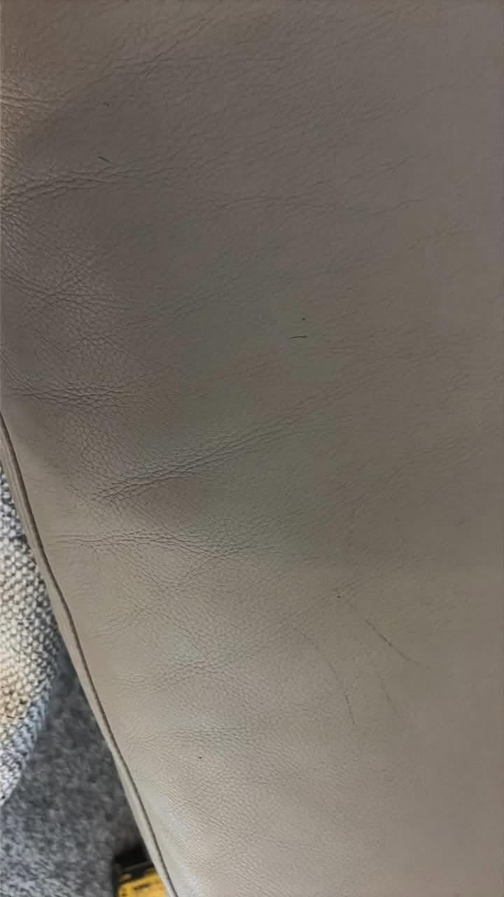 Modern Large Grey Leather Corner Sofa Modular (PTP)