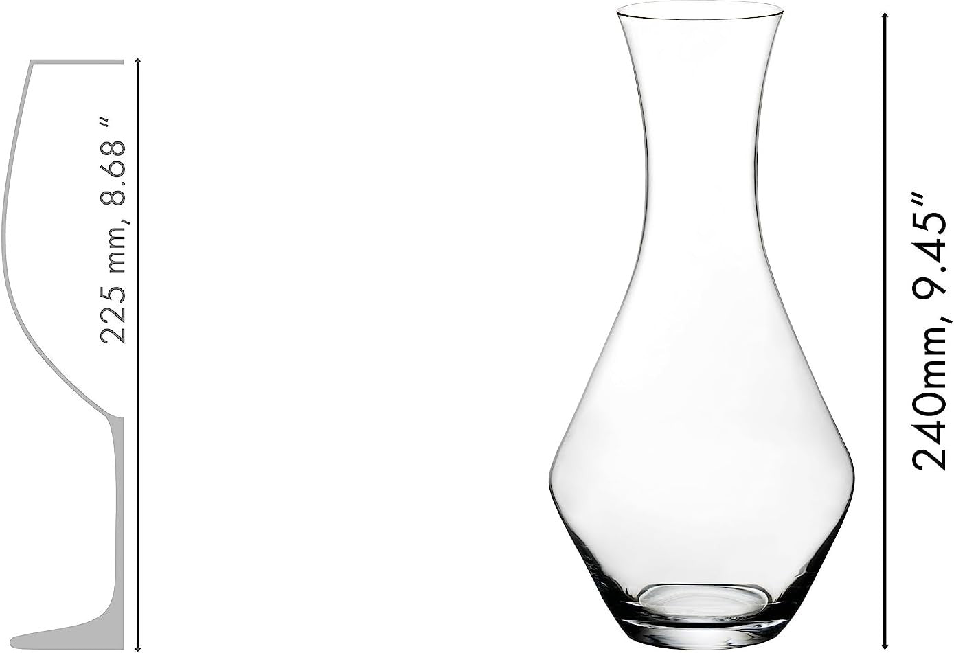 970ml Crystal Wine Decanter Elegant Glass Carafe for Red Wine Aeration Gift