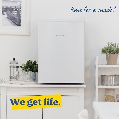 66L Mini Fridge Countertop Manual Temp Control Reversible White Compact