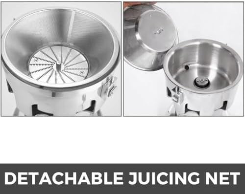 Commercial Juice Extractor Heavy Duty 4300RPM High Yield Stainless Steel