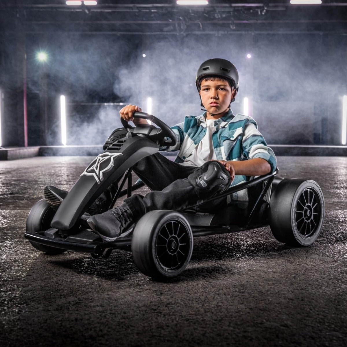 Electric Go Kart Kids Ride On Drift Racer 24V 16kmh Seat Belt 70kg