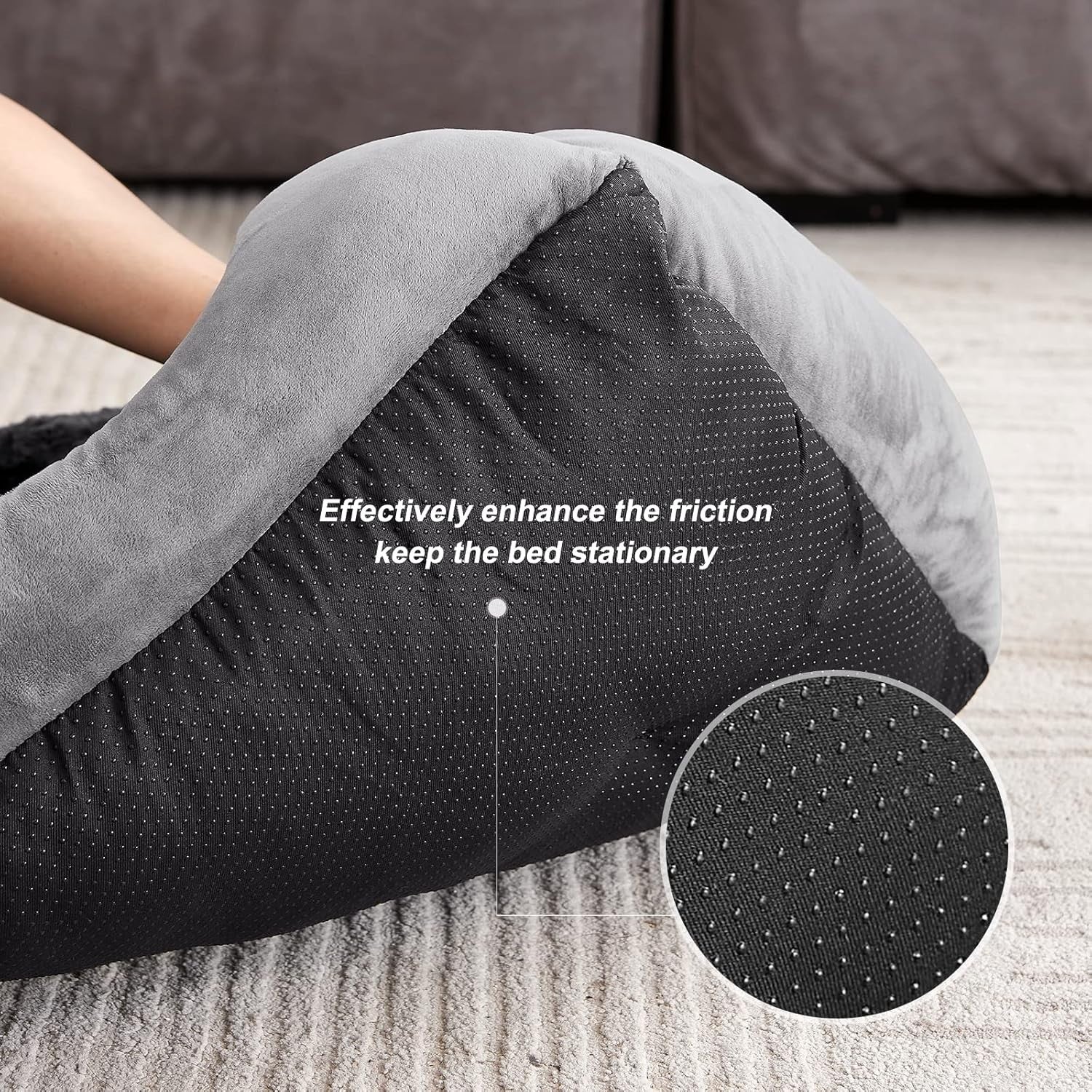 XXL Calming Dog Bed 106x80x23cm Washable Plush Non Slip