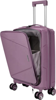 20in Cabin Suitcase PP Hard Shell TSA Lock Spinner Wheels Front Pocket