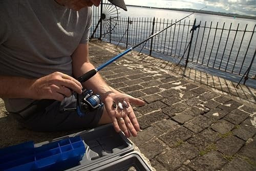 Travel Spinning Rod & Reel Combo Predator Fishing Kit with Case & Lures