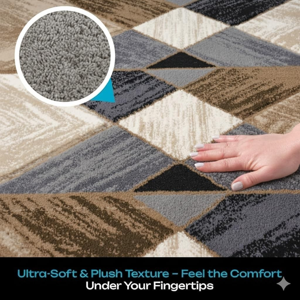 Soft Non Slip Kitchen Runner Rug 50x80cm Thick Plush Hallway Floor Mat