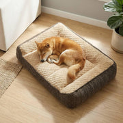 Large Orthopedic Dog Sofa Bed 89x64cm Thick Washable Brown