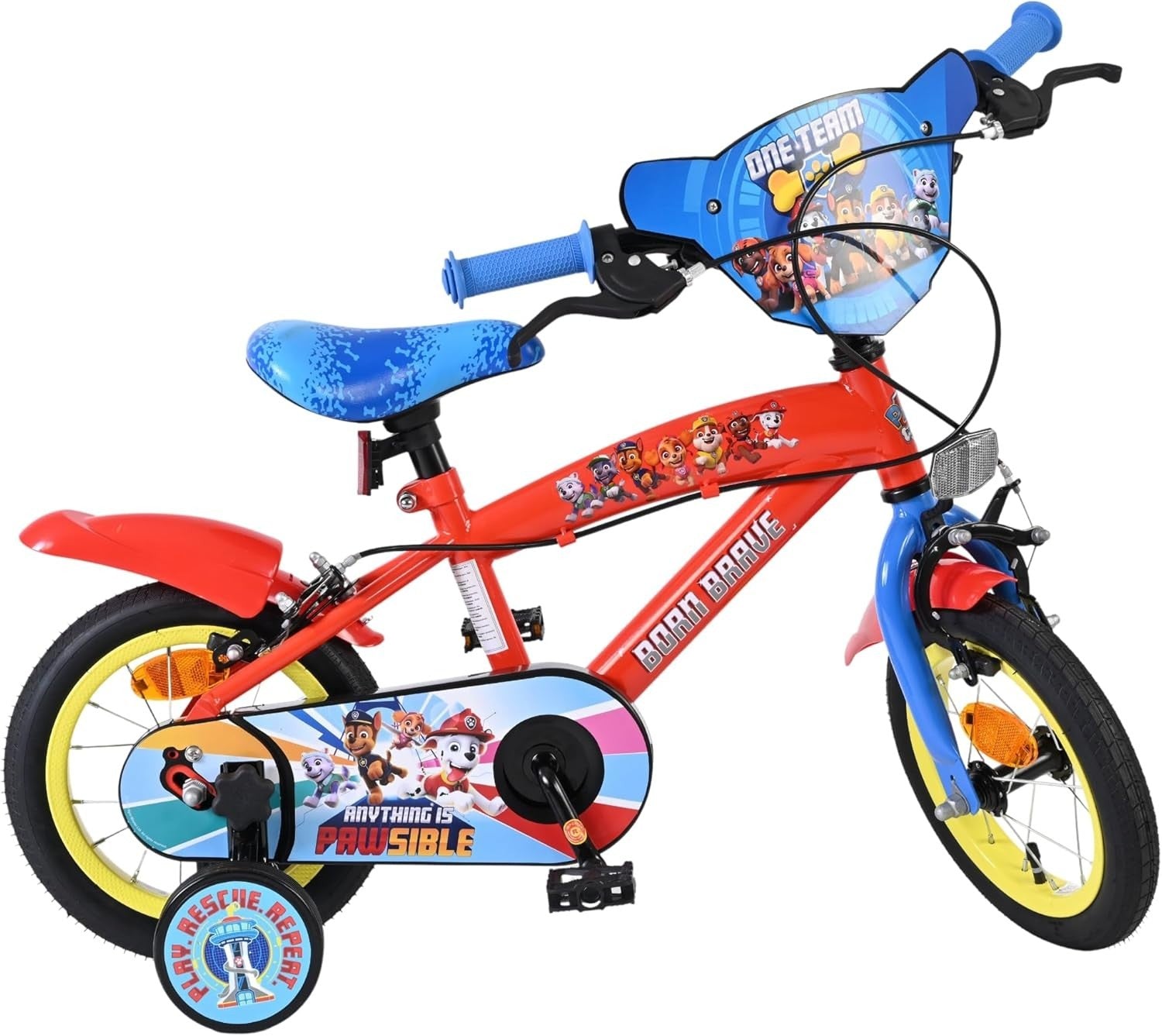 First Bicycle for Kids 12in Training Wheels Adjustable Seat Cycle