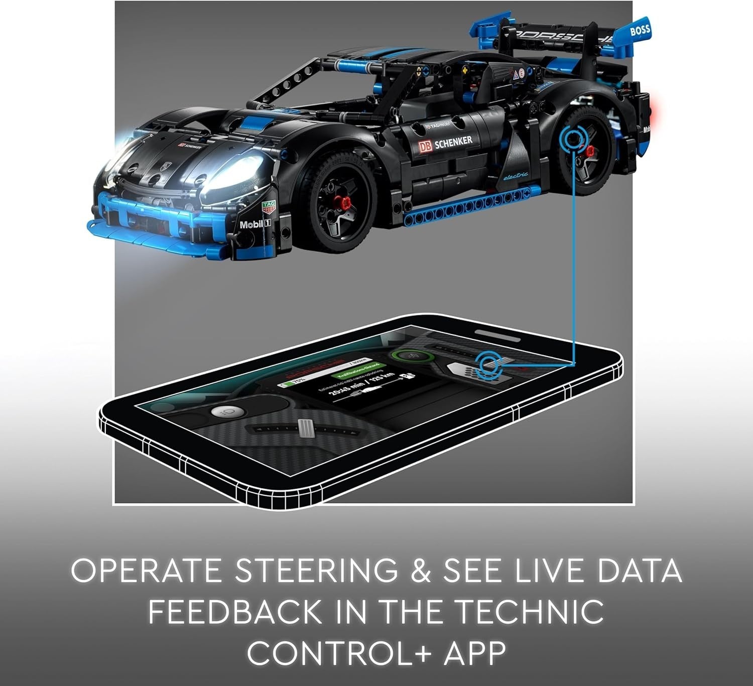 The Technic GT4 e-Performance RC Car Toy for Kids 10+