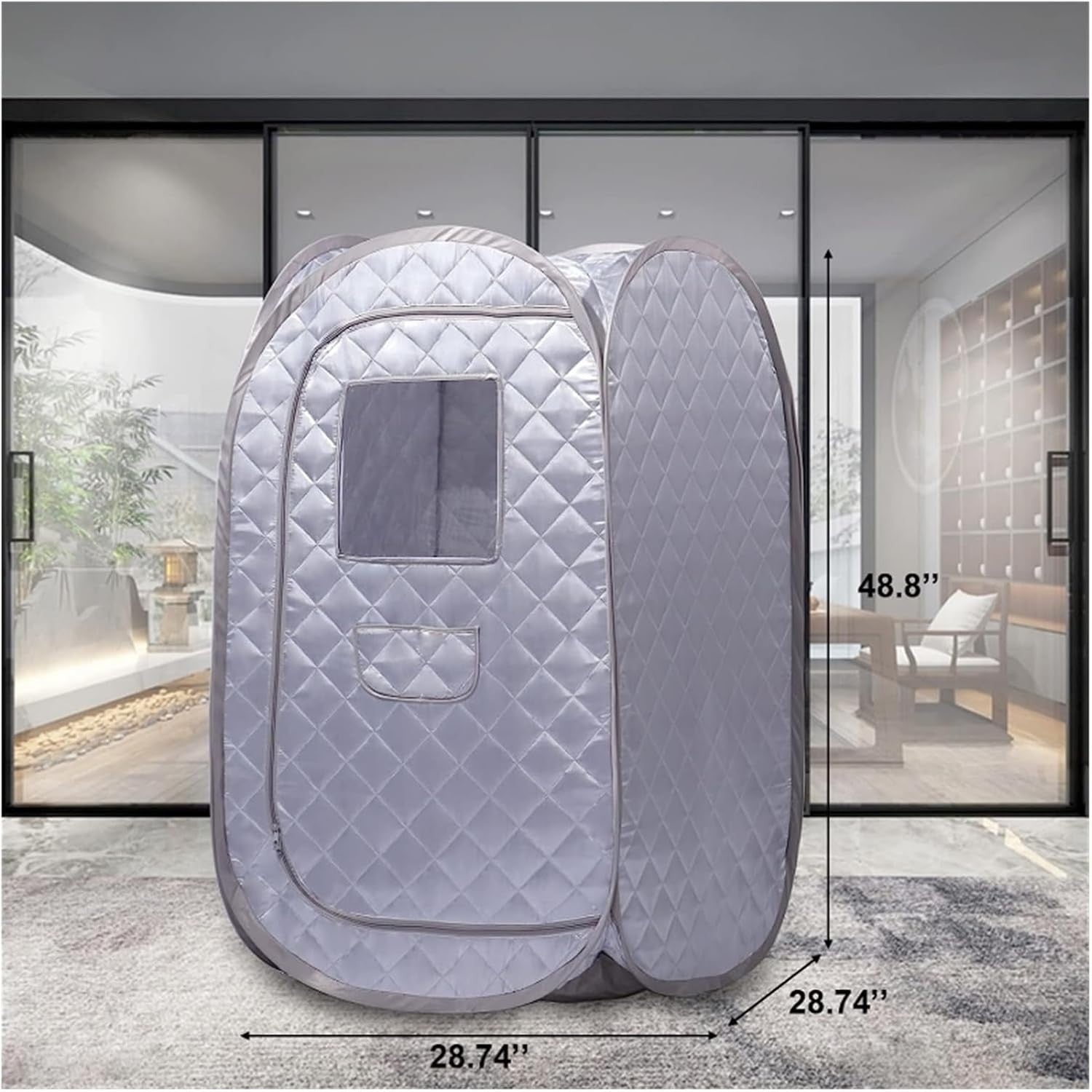 Portable Sauna Tent Home Spa Foldable Heat Therapy Cabin Stress Relief Pink