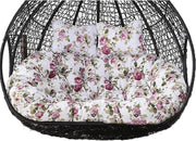 Waterproof 2 Seater Egg Chair Cushion Thick Memory Foam Washable Cover