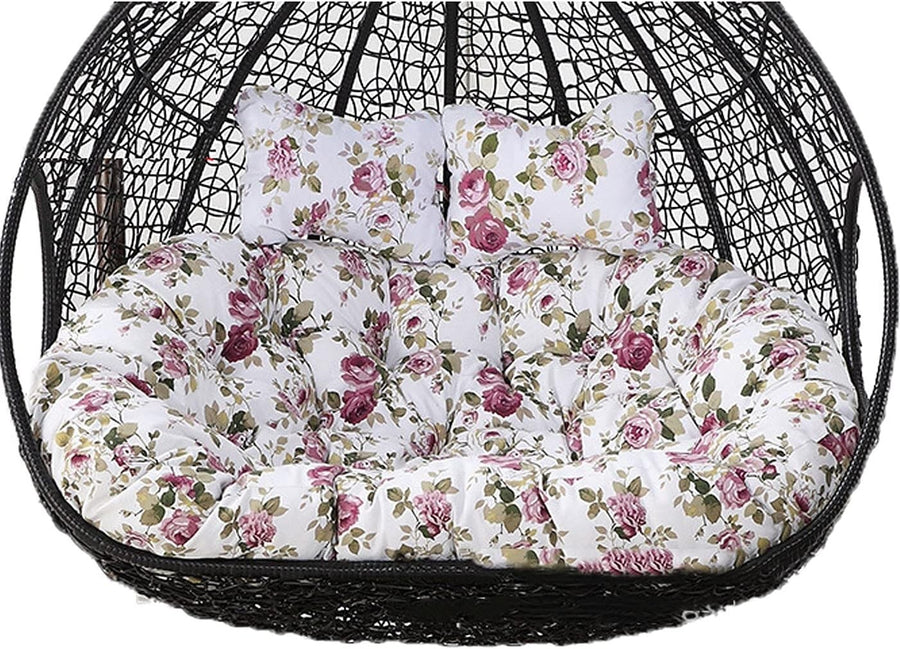 Waterproof 2 Seater Egg Chair Cushion Thick Memory Foam Washable Cover