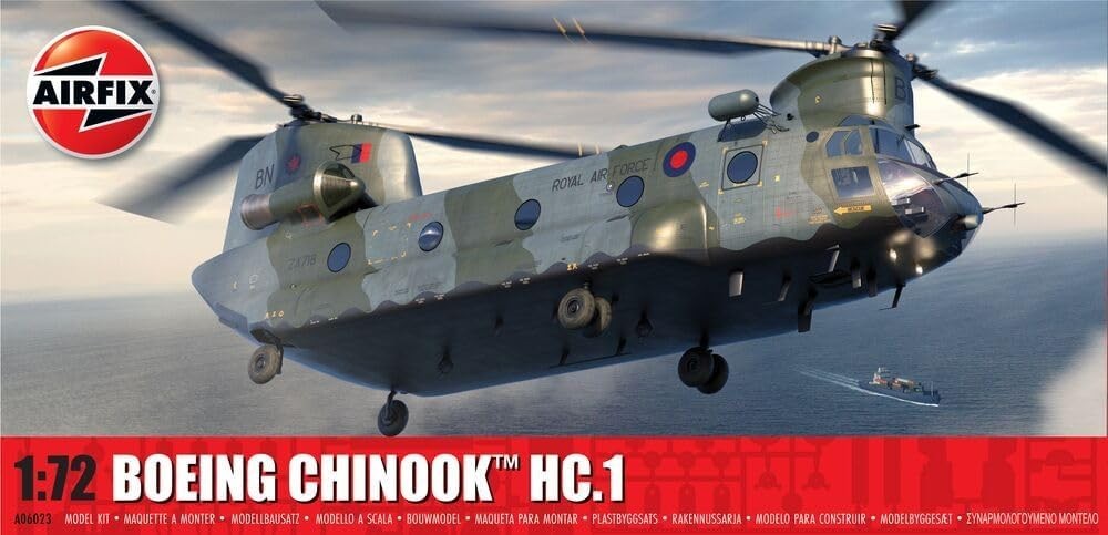 1:72 Scale Chinook Helicopter Model Kit | Military Aircraft Build Set