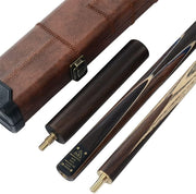 57in Handmade Snooker Pool Cue 18oz 9.5mm Tip 3/4 Joint Case