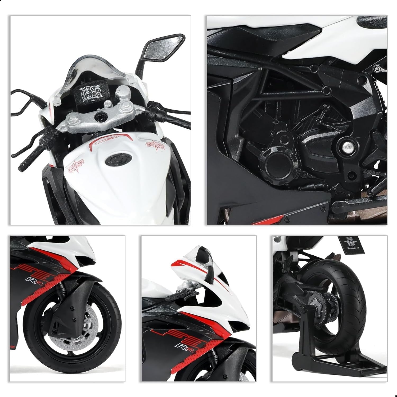 1:12 Diecast Motorcycle Model – No Assembly, Alloy Build, Display Gift Toy