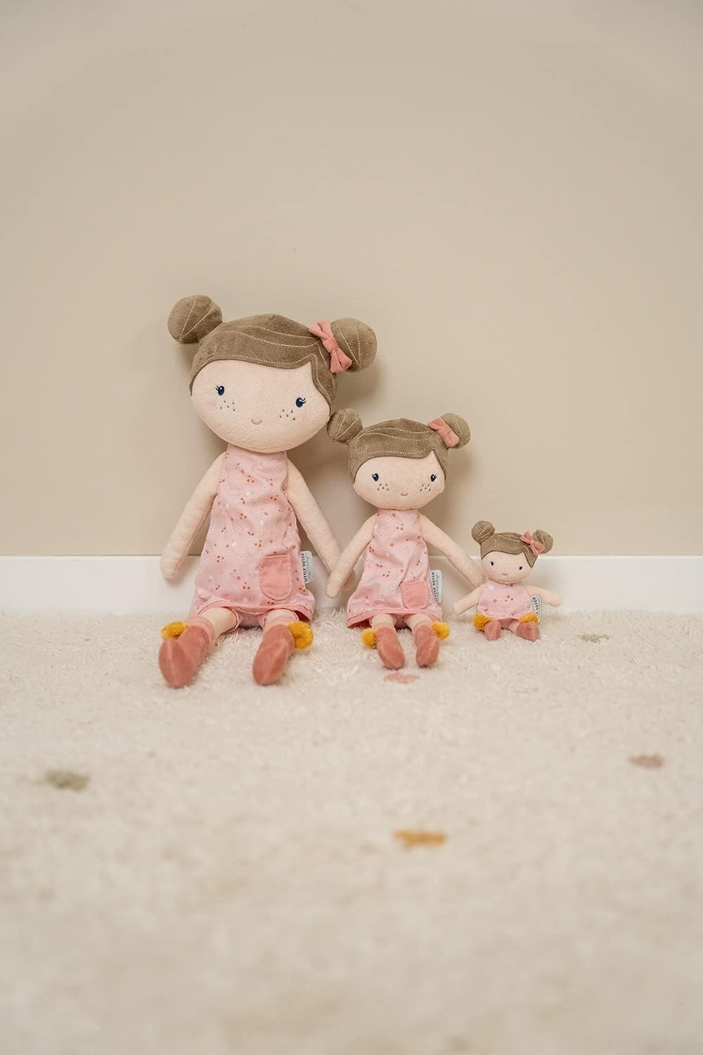 35cm Soft Rag Doll Pink Plush Cuddly Toy Gift Boxed Baby Kids Nursery Present