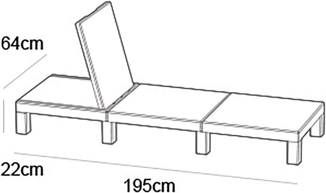 Adjustable Outdoor Sun Lounger with Weather-Resistant Rattan & Cushion