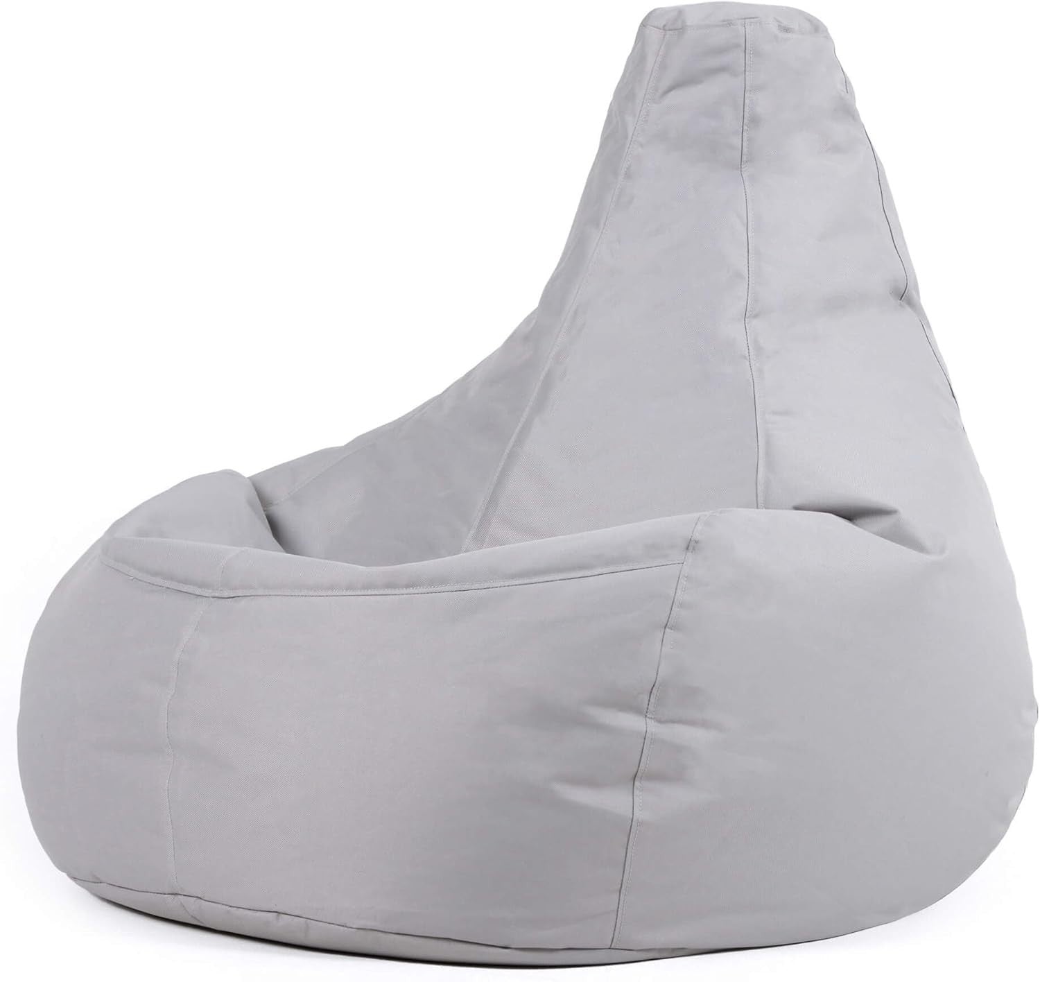 Grey Gaming Bean Bag Chair | Waterproof Recliner Seat Indoor Outdoor Use