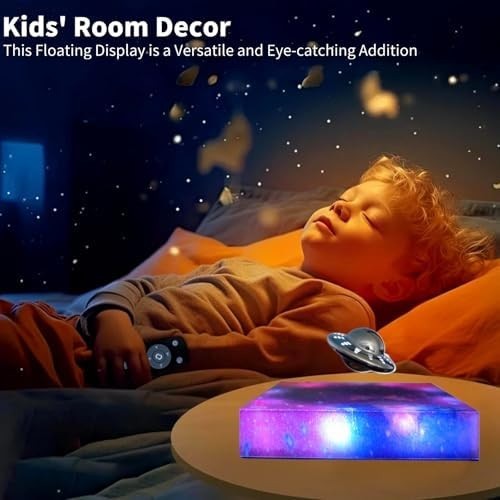 Magnetic Levitation UFO Lamp 360° Floating Desk Decor Color-Changing Night Light