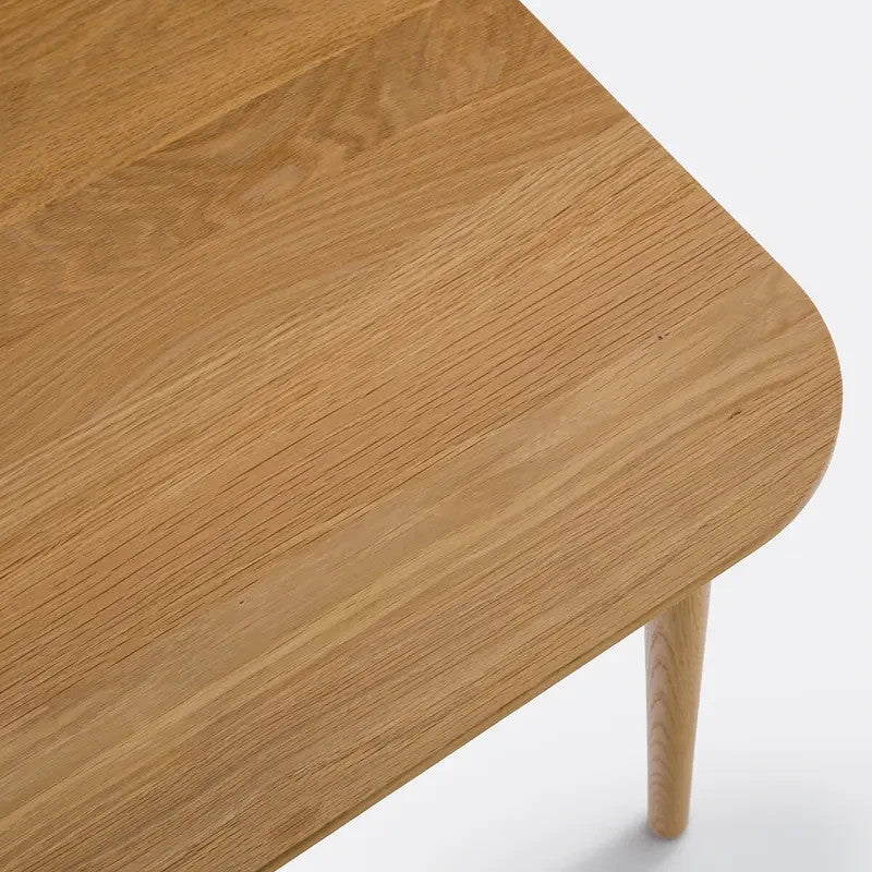 Solid Oak Square Coffee Table 50cm Modern Wood Lounge Side Table