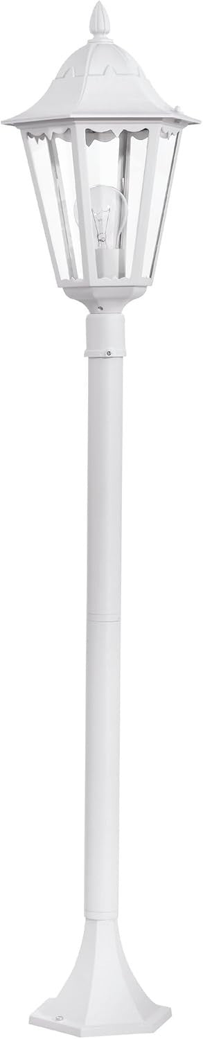 120cm Victorian Outdoor Lamp Post White Cast Aluminium