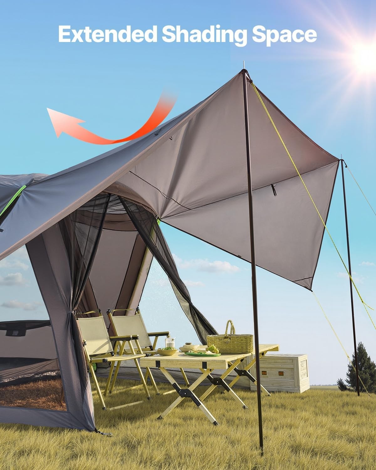 SUV Camping Tent Waterproof 10x10ft Car Tailgate Awning