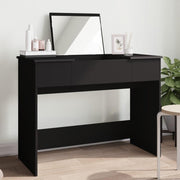 Modern Black Dressing Table Vanity Desk with Mirror & Storage for Makeup