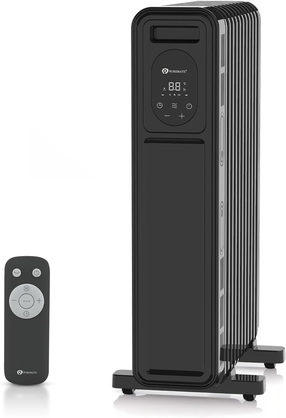 2300W Oil Filled Radiator Heater with Remote, Timer & Digital Thermostat