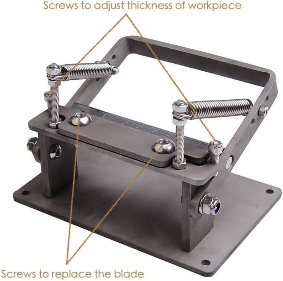 Manual Leather Splitter Skiver Machine Adjustable Stainless Steel Craft Tool