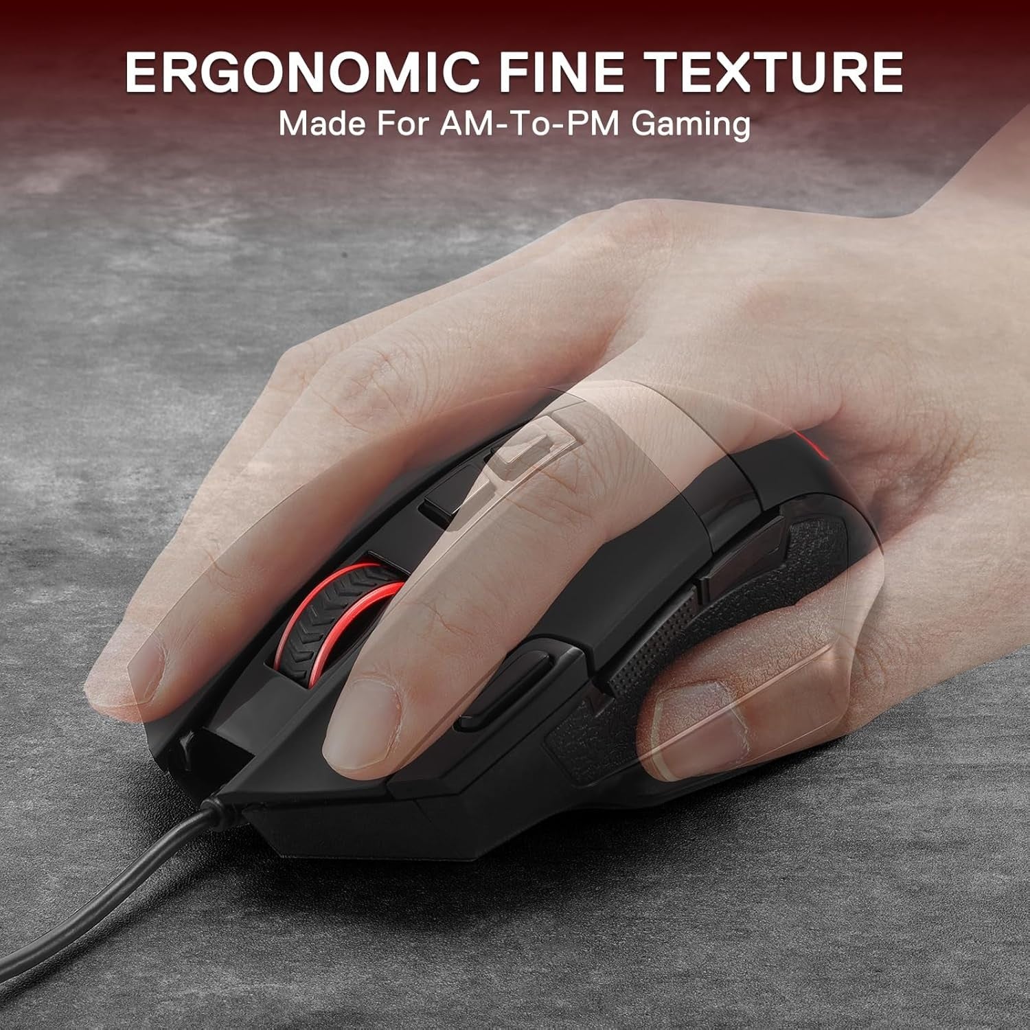 Wireless Gaming Mouse 4000DPI RGB 7 Buttons Bluetooth USB PC Laptop