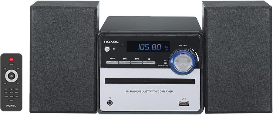 Compact CD Player Bluetooth Hi-Fi Stereo System USB AUX FM Radio Remote Control