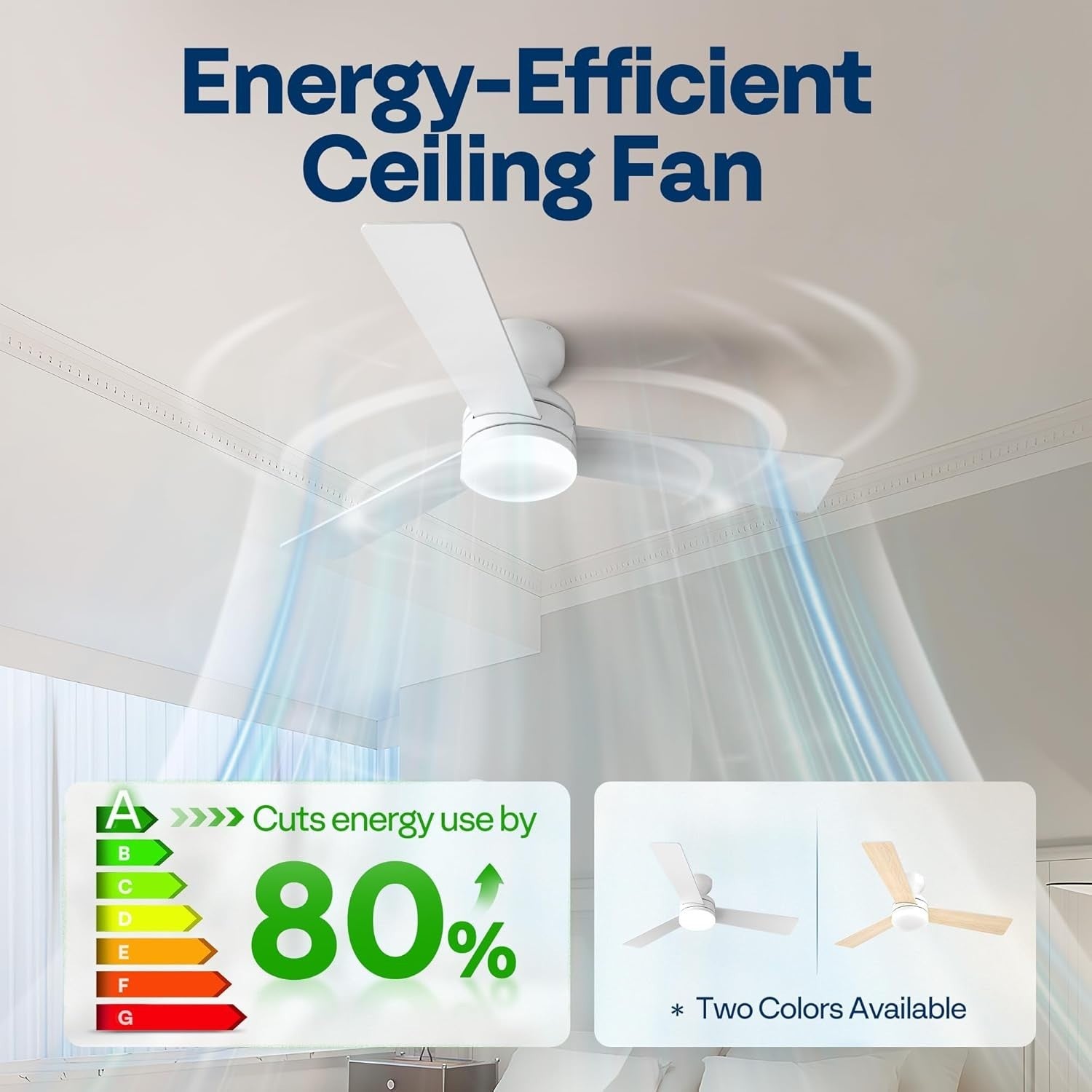 VIVOHOME 42"" Ceiling Fan with Lights, Remote, 6 Speeds, Dimmable, Timer
