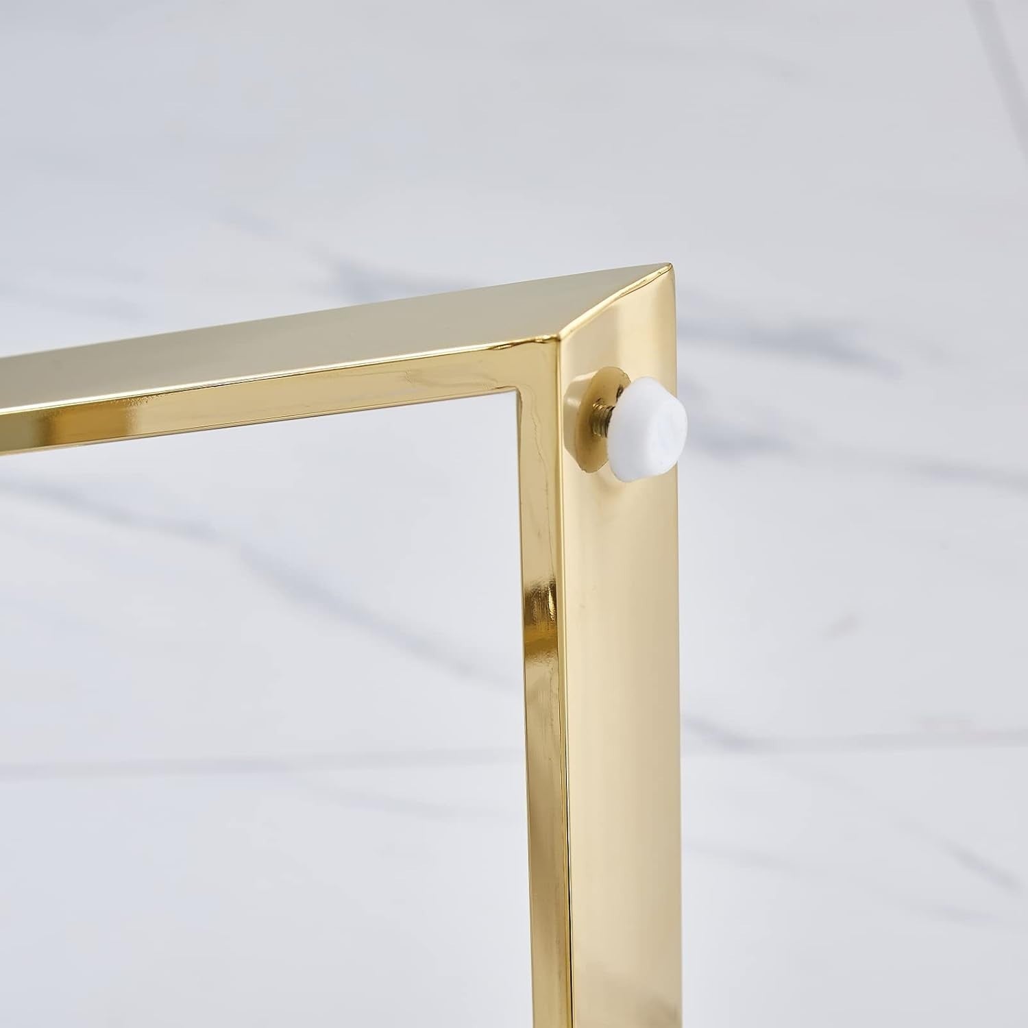 Luxury Nesting Coffee Tables Set of 2 Gold Metal Gray Glass Side End Stackable