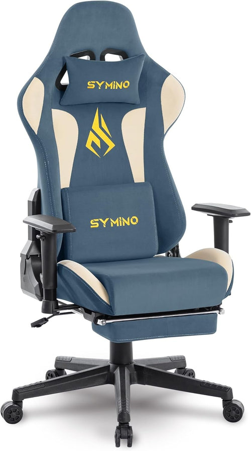 Ergonomic Gaming Chair with Footrest & Lumbar Support – Adjustable Desk Seat