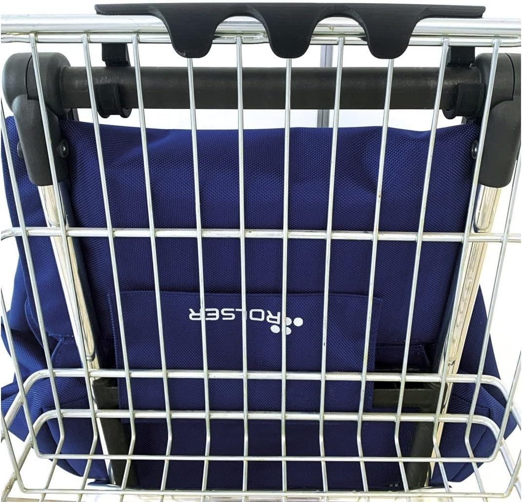 2 Wheel Foldable Shopping Trolley Lightweight Aluminium Frame Klein