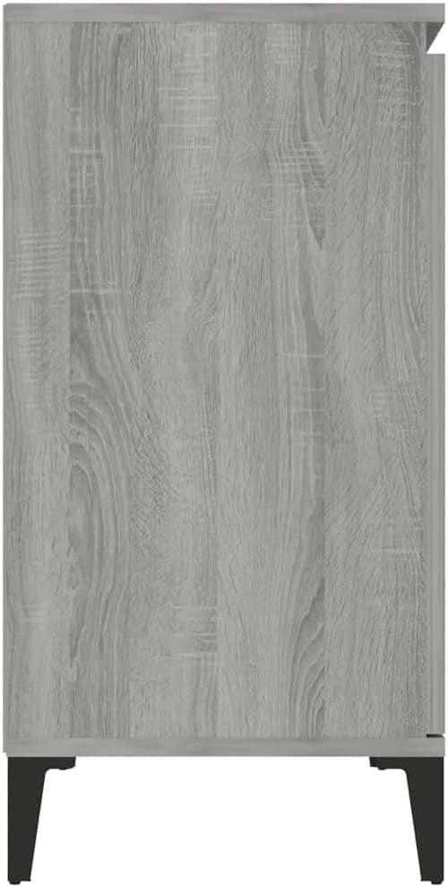 Grey Sonoma Sideboard Cabinet with Drawers – Modern Storage for Living Room